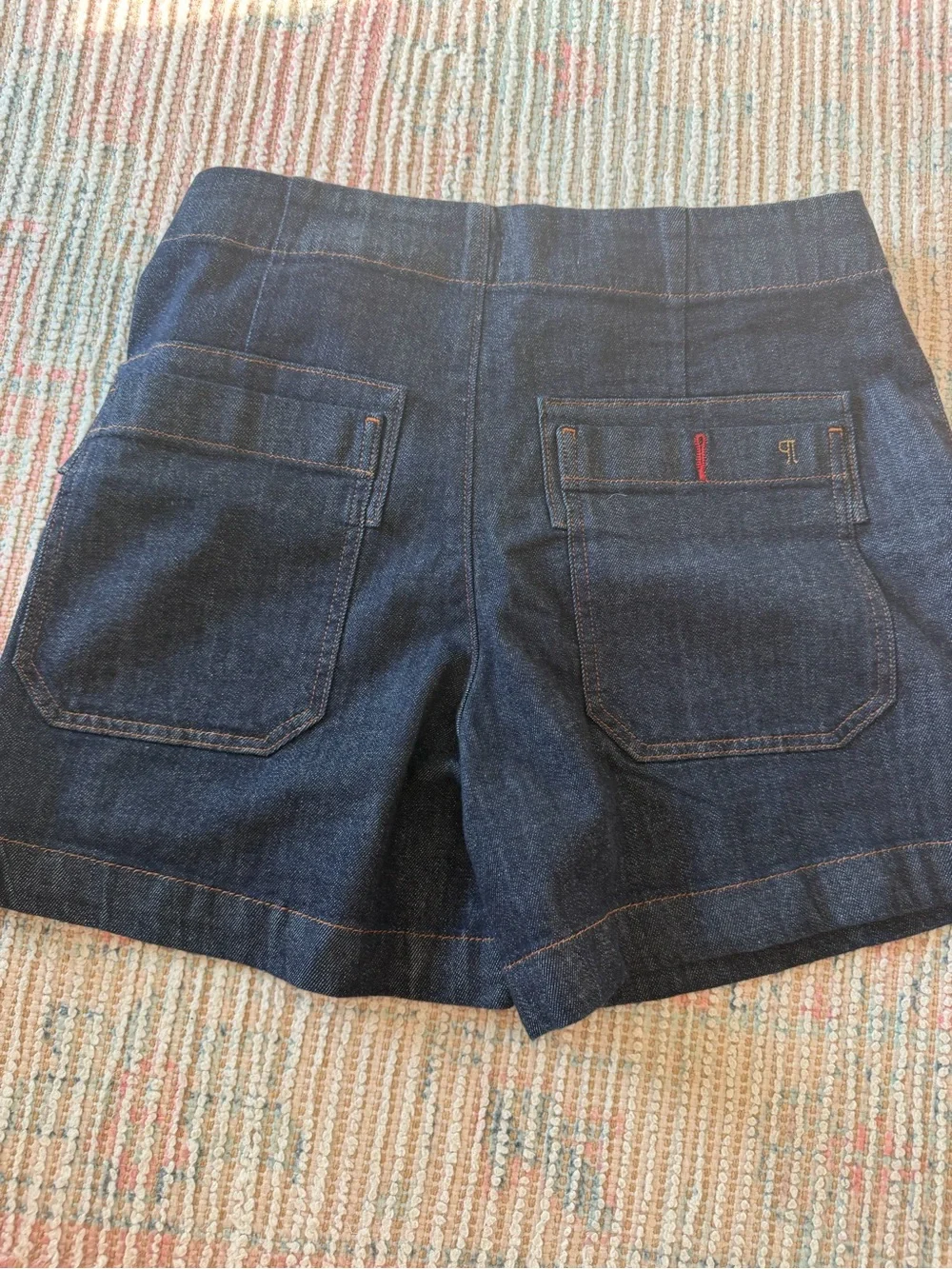 Anthropologie Dark Blue Denim Shorts